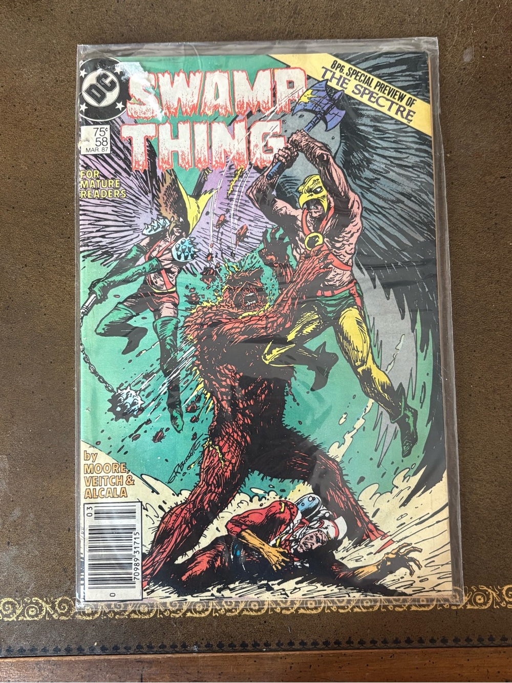 Swamp Thing #58 (1987 DC Comics) Alan Moore Era + Vintage Bigfoot Ad Insert